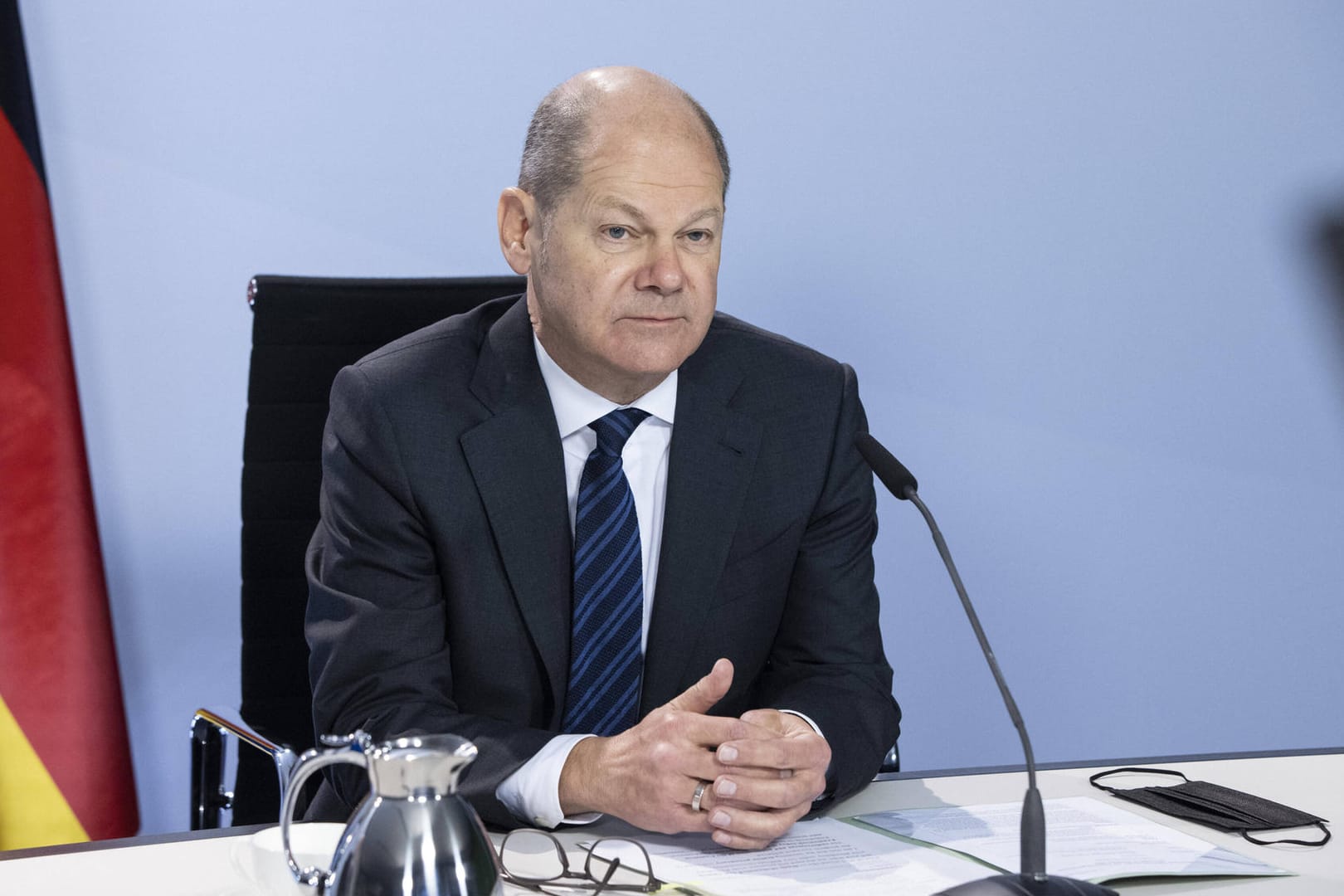 Olaf Scholz: Die Finanzminister haben sich auf einen Rettungsschirm geeinigt.