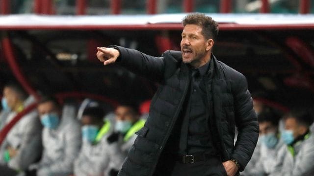 Erwartet starke Bayern: Diego Simeone, Trainer von Atlético Madrid.