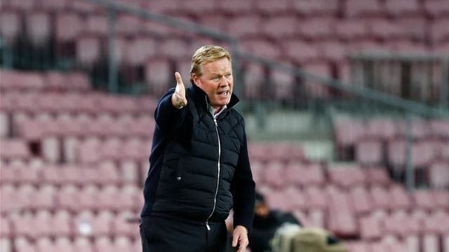 Schont in Budapest Messi und ter Stegen: Ronald Koeman, Trainer des FC Barcelona.