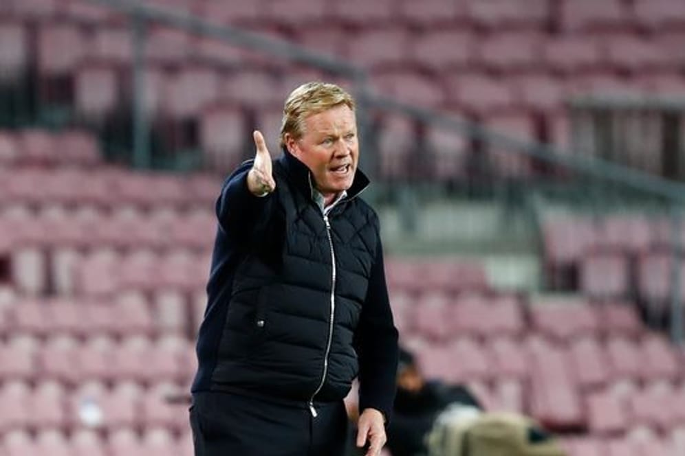 Schont in Budapest Messi und ter Stegen: Ronald Koeman, Trainer des FC Barcelona.