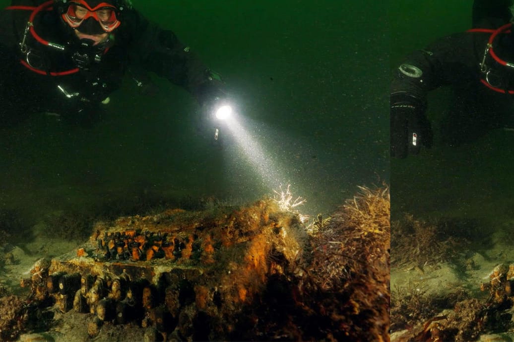 Taucher entdecken Maschine aus dem Zweiten Weltkrieg