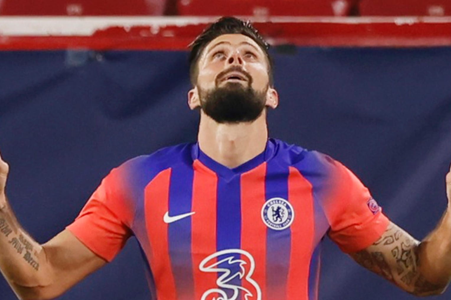 Olivier Giroud: Der französische Weltmeister traf gleich vier Mal für den Chelsea gegen den FC Sevilla.