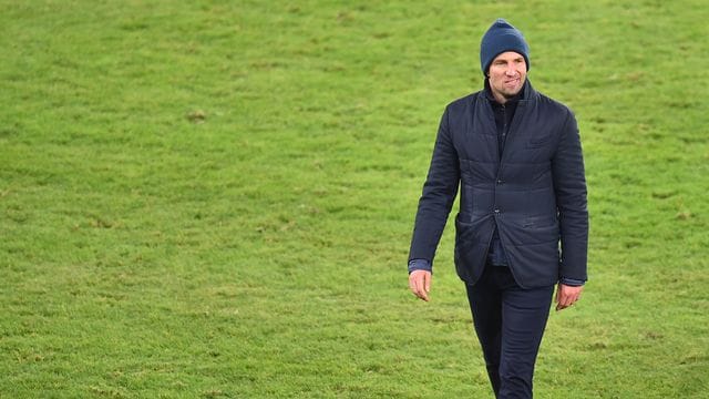 Peilt mit Hoffenheim in der Europa League den Gruppensieg an: Trainer Sebastian Hoeneß. Peilt mit Hoffenheim in der Europa League den Gruppensieg an: Trainer Sebastian Hoeneß.