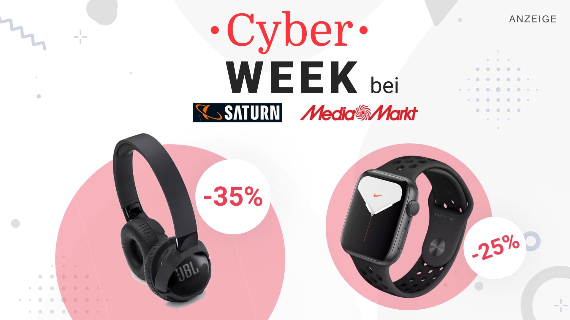 Bei der Cyber Week von Saturn und Media Markt gibt es die Apple Watch zum Tiefpreis.