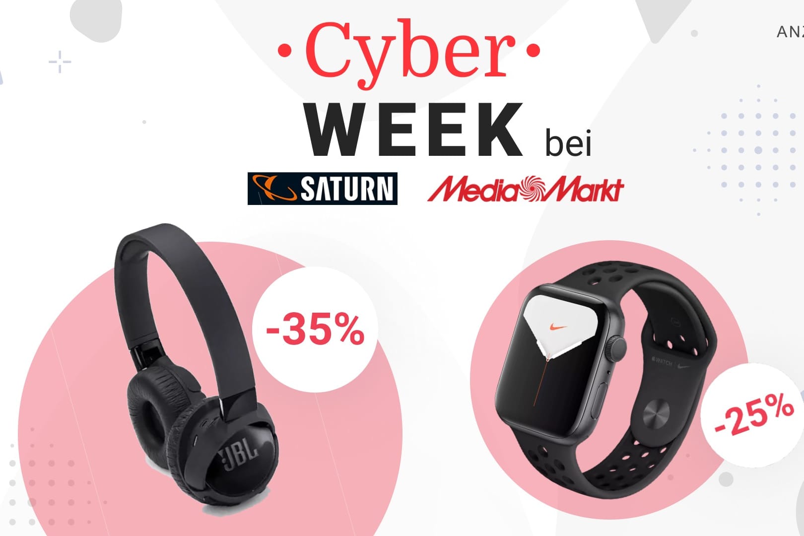 Bei der Cyber Week von Saturn und Media Markt gibt es die Apple Watch zum Tiefpreis.