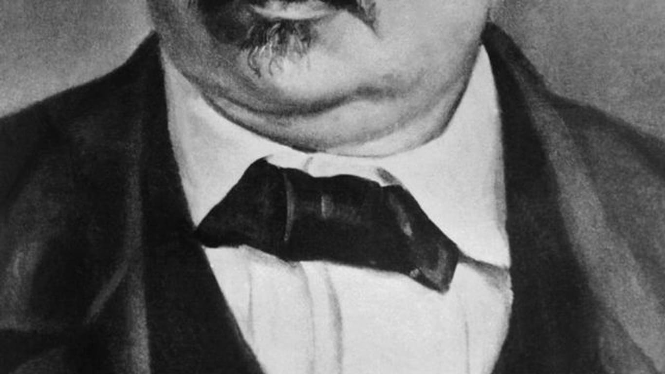 Der französische Schriftsteller Alexandre Dumas der Ältere in einer zeitgenössischen Darstellung.