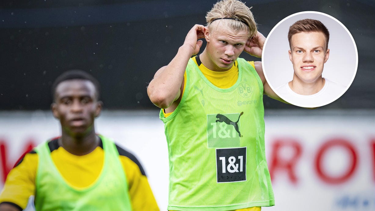 Erling Haaland (m.) fällt aus: Beim BVB gibt es eine Lücke im Sturmzentrum, kann Youssoufa Moukoko (l.) sie füllen? Erling Haaland (m.) fällt aus: Beim BVB gibt es eine Lücke im Sturmzentrum, kann Youssoufa Moukoko (l.) sie füllen?