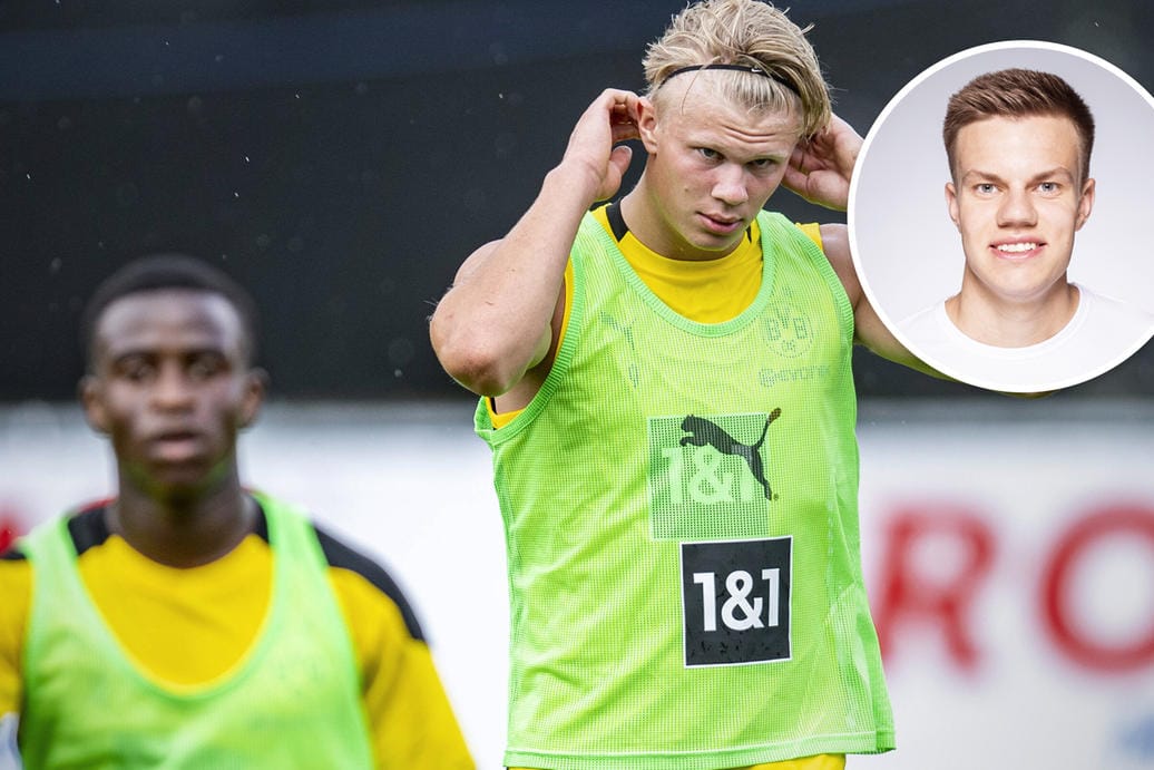 Erling Haaland (m.) fällt aus: Beim BVB gibt es eine Lücke im Sturmzentrum, kann Youssoufa Moukoko (l.) sie füllen?