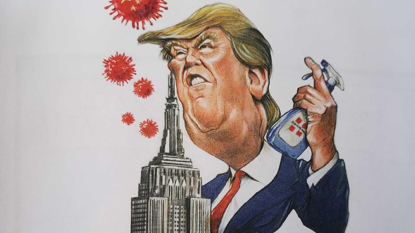 Zeichnung von Marco D'Agostino aus Italien: "TrumpKong" heißt sein Bild.