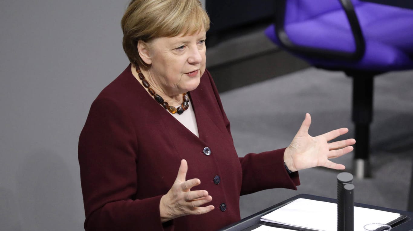 Angela Merkel: Die Bundeskanzlerin veröffentlicht wöchentlich einen Video-Podcast. (Archivbild)