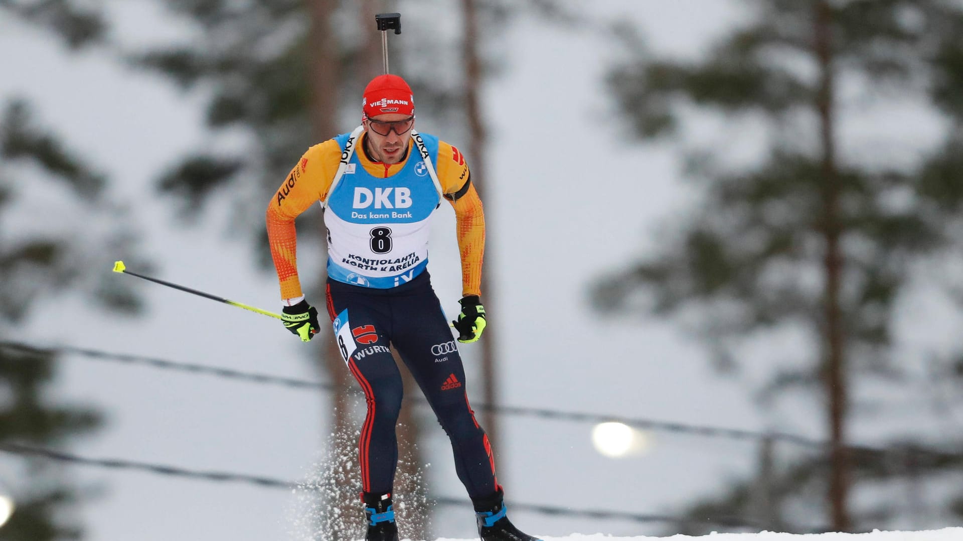 Arnd Peiffer: Im Sprint wurde der Biathlet Zweiter hinter Tarjei Bö.