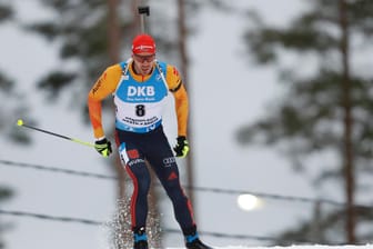 Arnd Peiffer: Im Sprint wurde der Biathlet Zweiter hinter Tarjei Bö.