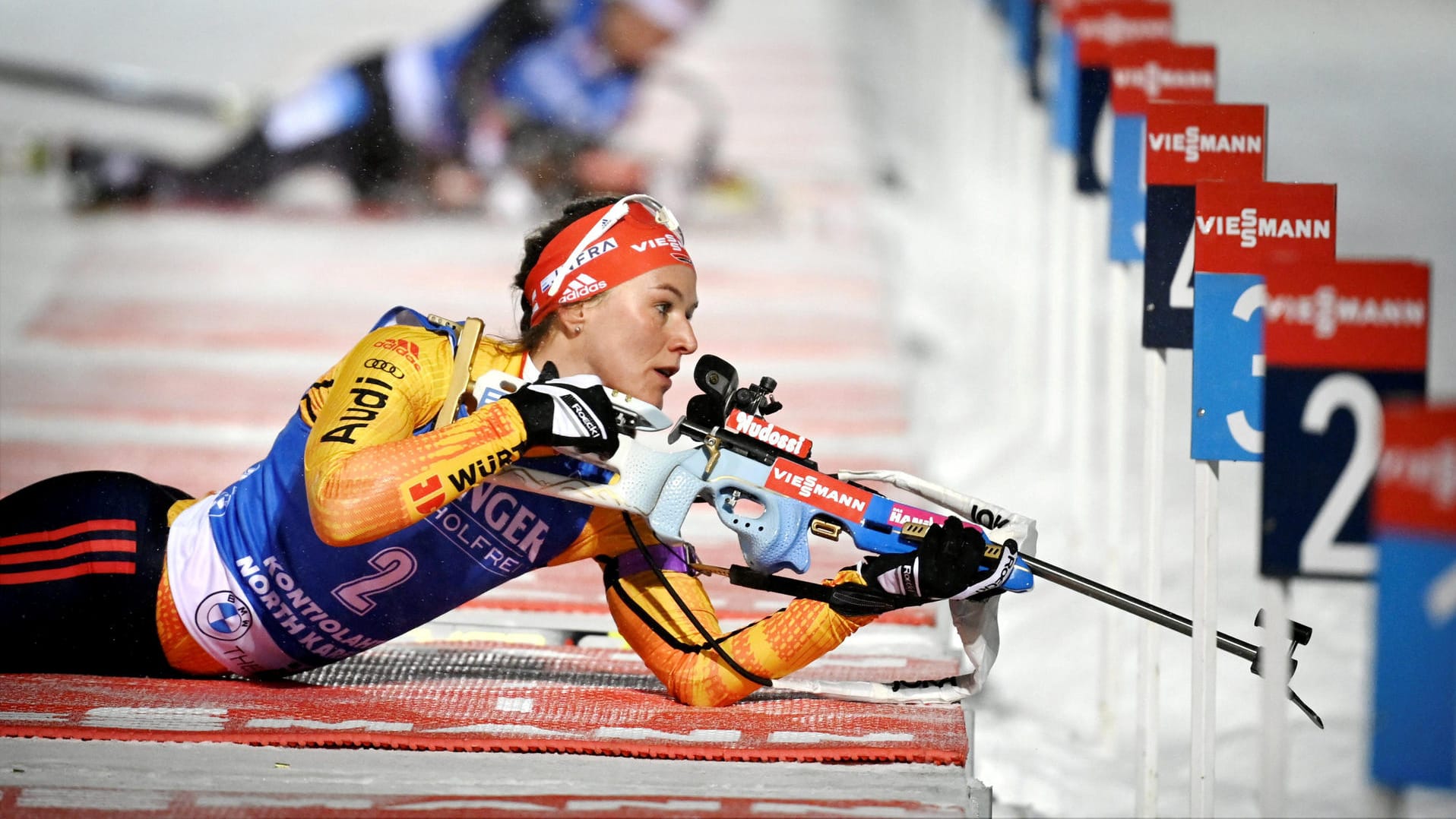 Denise Herrmann: Die Biathletin ist die derzeit beste Deutsche.