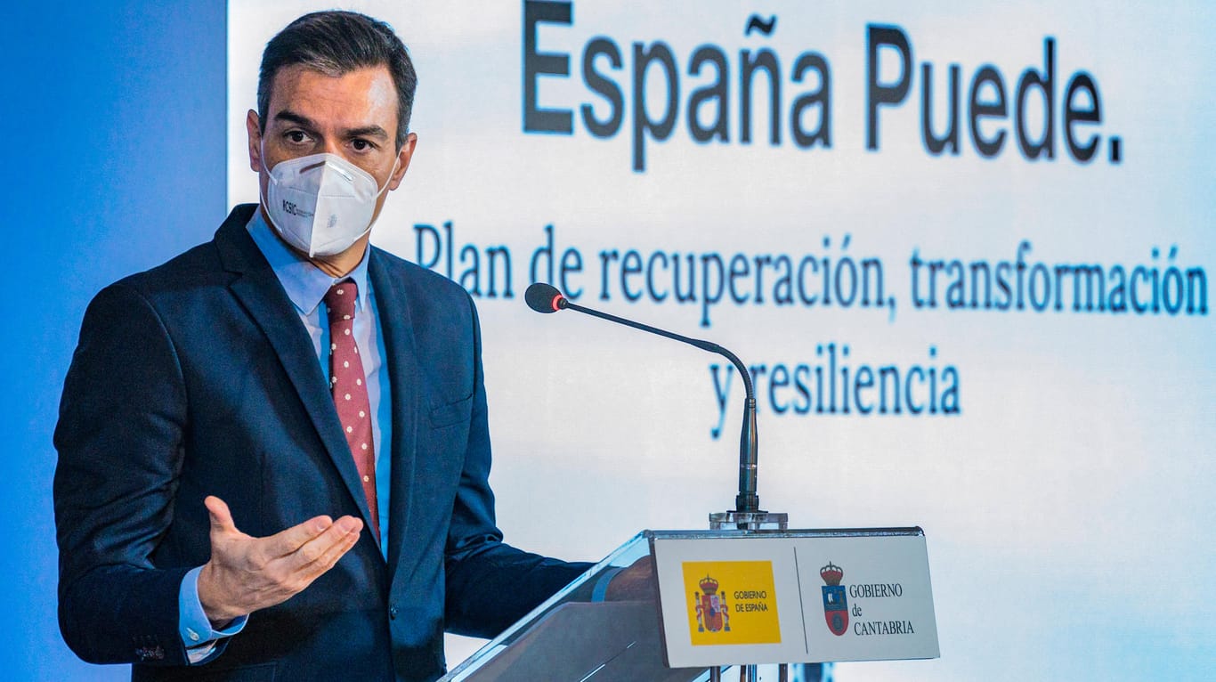 Spaniens Präsident Pedro Sanchez: Seit Monaten kursieren Putschaufrufe in den sozialen Netzwerken.