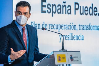 Spaniens Präsident Pedro Sanchez: Seit Monaten kursieren Putschaufrufe in den sozialen Netzwerken.
