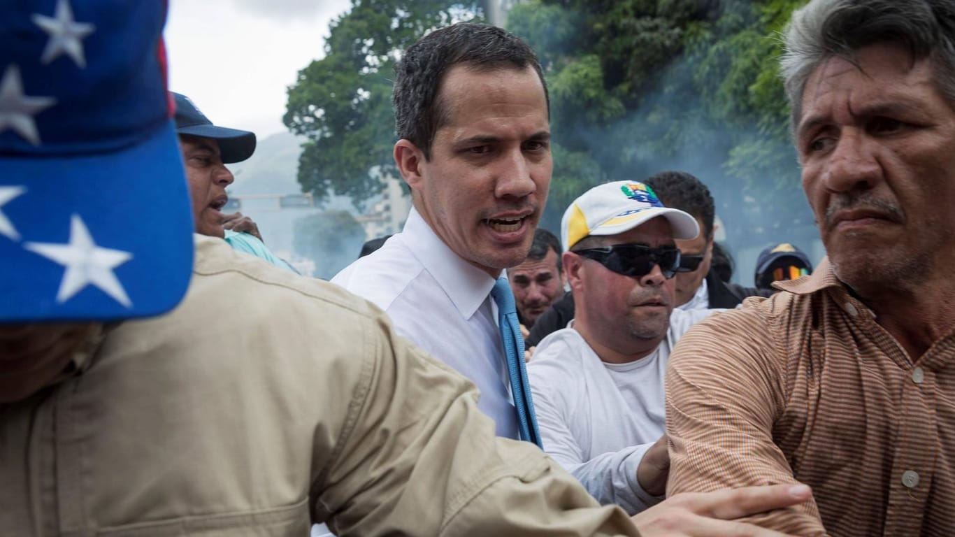 Oppositionsführer Juan Guaidó: Er will die Wahl an diesem Sonntag boykottieren.
