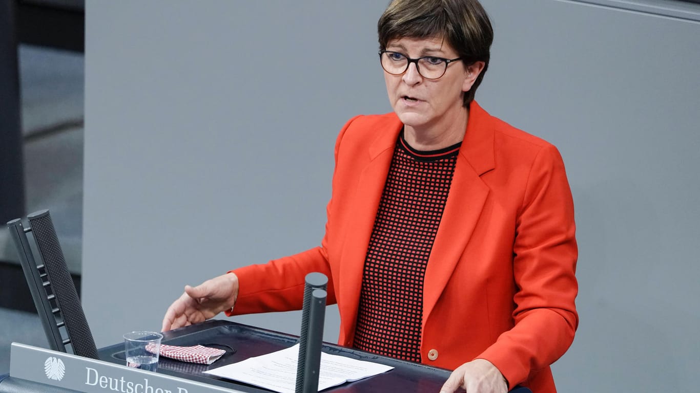 Saskia Esken: Die SPD-Chefin lehnt das Rentenkonzept der CDU ab.