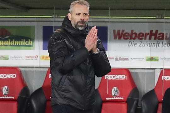 Vom personellen Engpass in der Abwehr geplagt: Gladbachs Trainer Marco Rose.