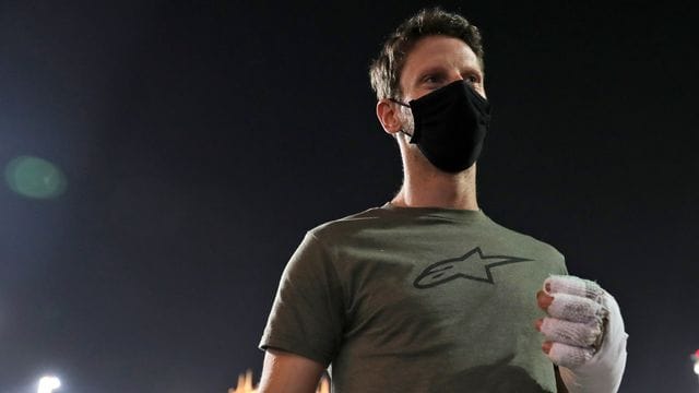 Wird nicht beim Finale der Formel 1 in einen Rennwagen steigen: Romain Grosjean vom Haas F1 Team.