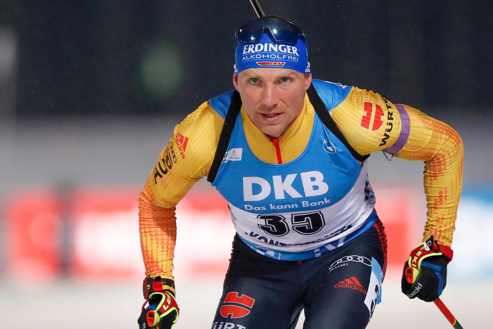 Erik Lesser: Ist als erster Starter für die deutsche Biathlon-Mannschaft bei der Staffel gestartet.