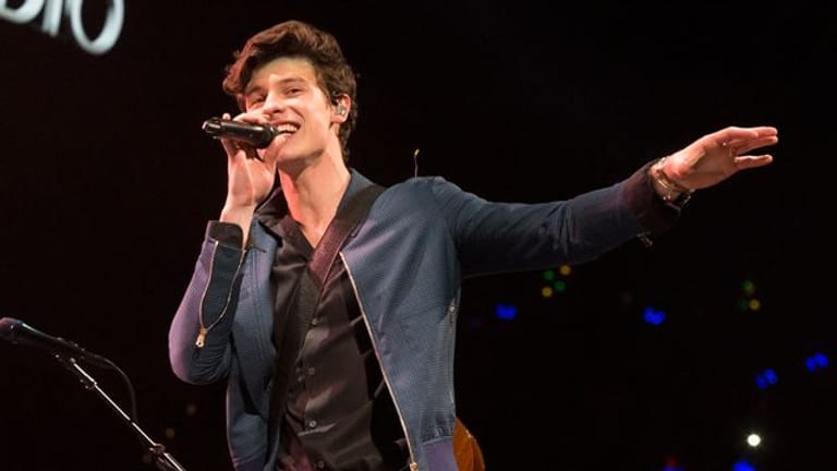 Sänger Shawn Mendes bei einem Konzert in Philadelphia 2018.