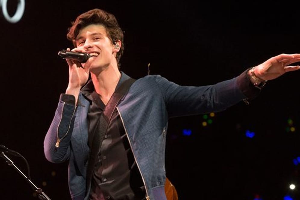Sänger Shawn Mendes bei einem Konzert in Philadelphia 2018.