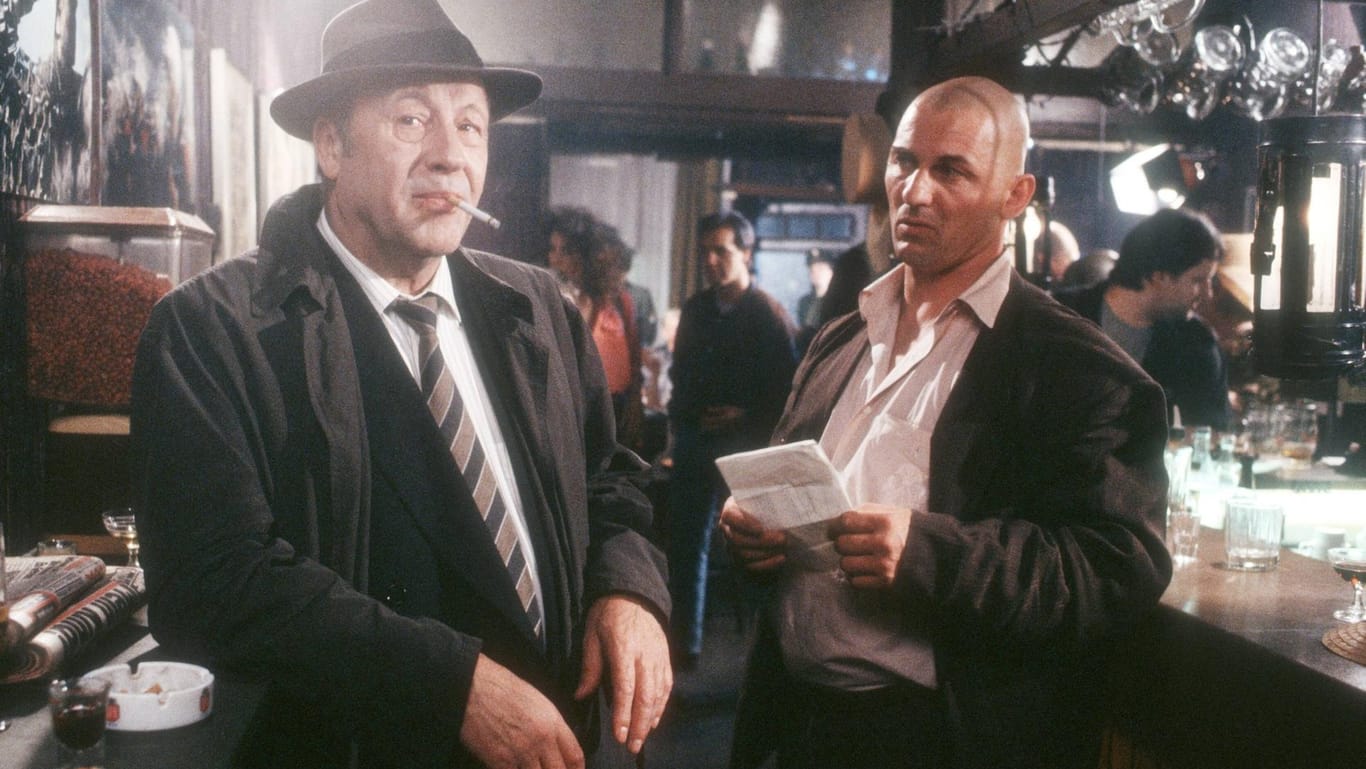 "Tatort: Blutwurstwalzer" von 1991: Günter Lamprecht als Kommissar Markowitz und Heinz Hoenig als Horst Bannasch.