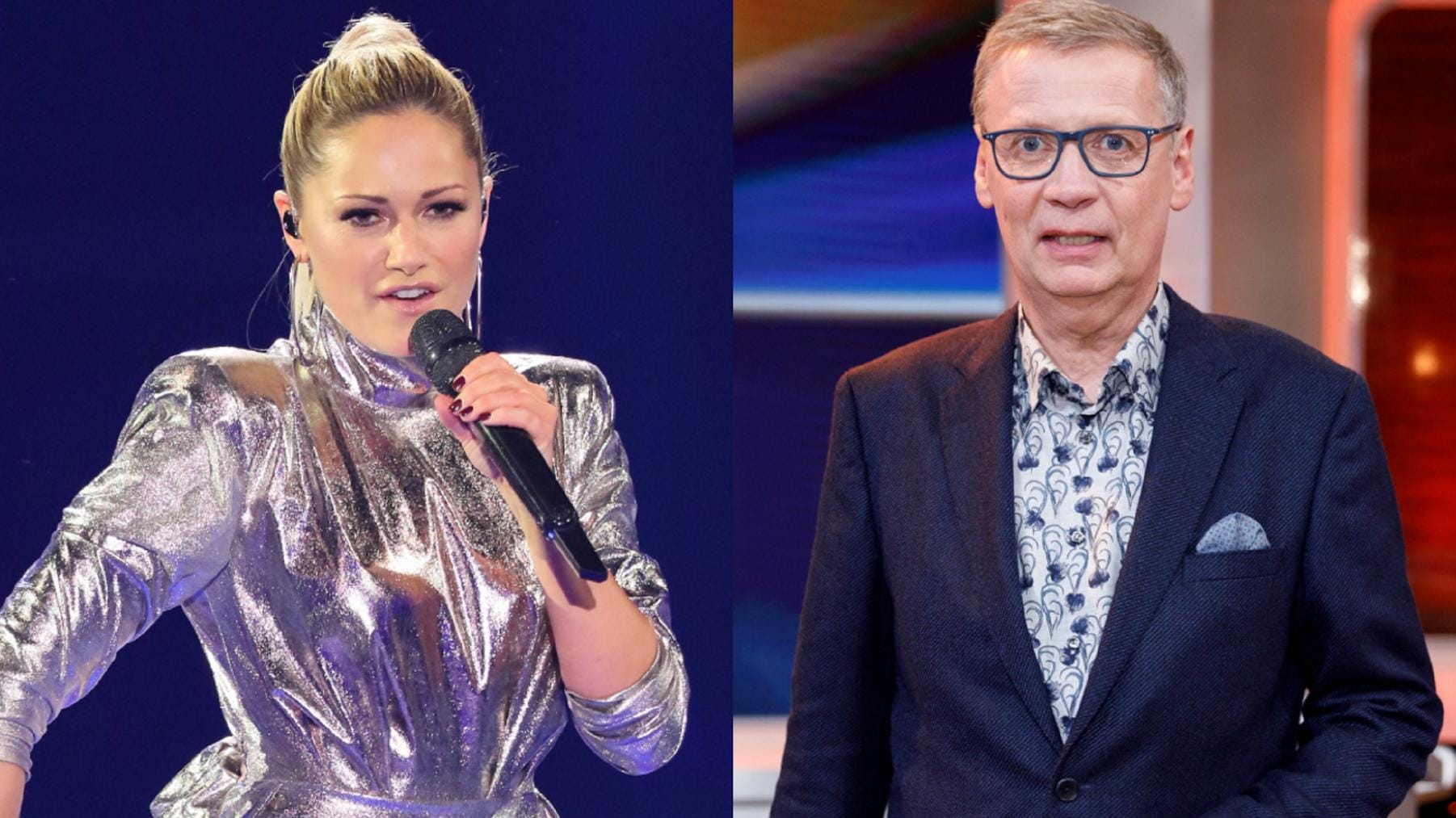 Helene Fischer und Günther Jauch: Am Sonntagabend kamen sich der Moderator und die Sängerin zu nah.