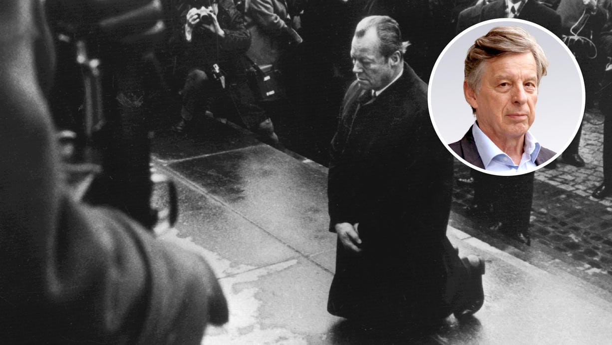 Willy Brandt kniet in Warschau: Hinterher sagte der Bundeskanzler, er habe sich die Geste nicht ausgedacht, nicht vorbereitet, nicht geplant.