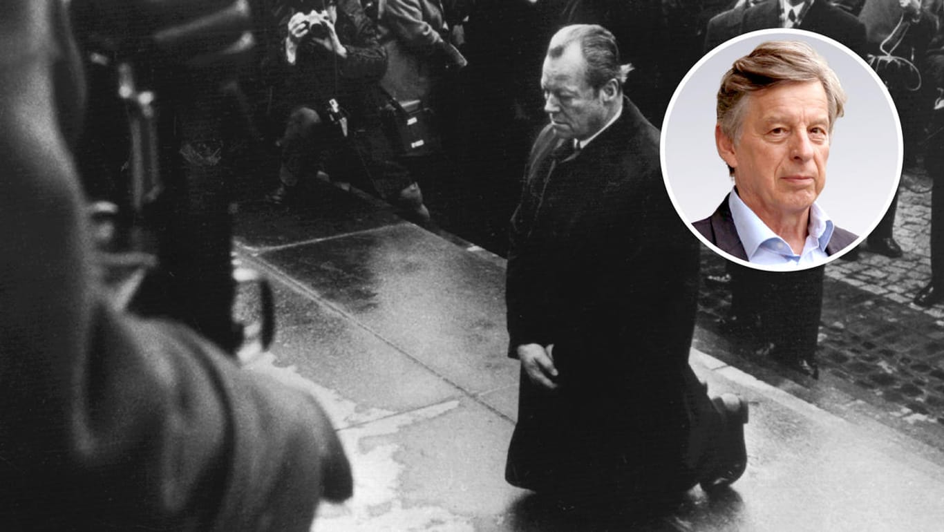 Willy Brandt kniet in Warschau: Hinterher sagte der Bundeskanzler, er habe sich die Geste nicht ausgedacht, nicht vorbereitet, nicht geplant.