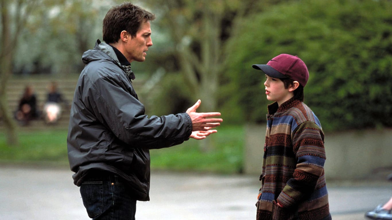 Hugh Grant und Nicholas Hoult: Mit "About A Boy" lockten die beiden über zwei Millionen Deutsche ins Kino.