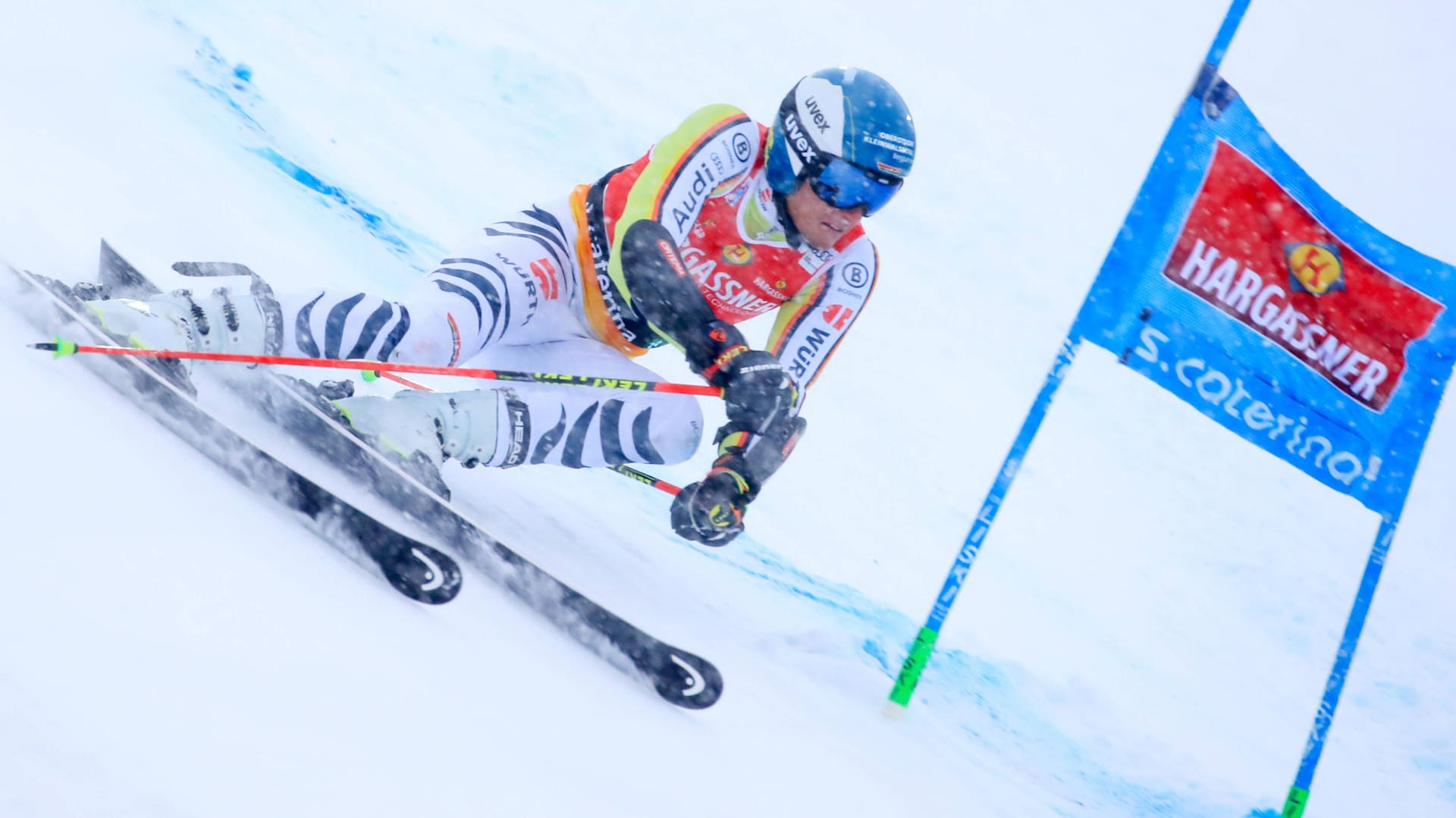 Alexander Schmid: Der Deutsche Riesenslalom-Fahrer verpasste im ersten Durchlauf knapp die Top Ten.