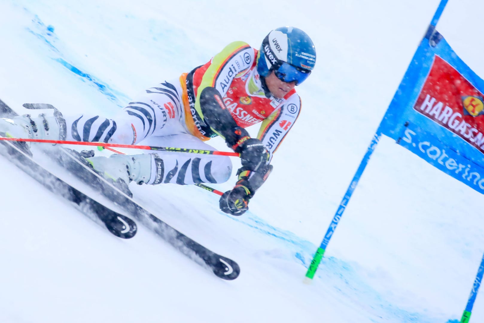 Alexander Schmid: Der Deutsche Riesenslalom-Fahrer verpasste im ersten Durchlauf knapp die Top Ten.