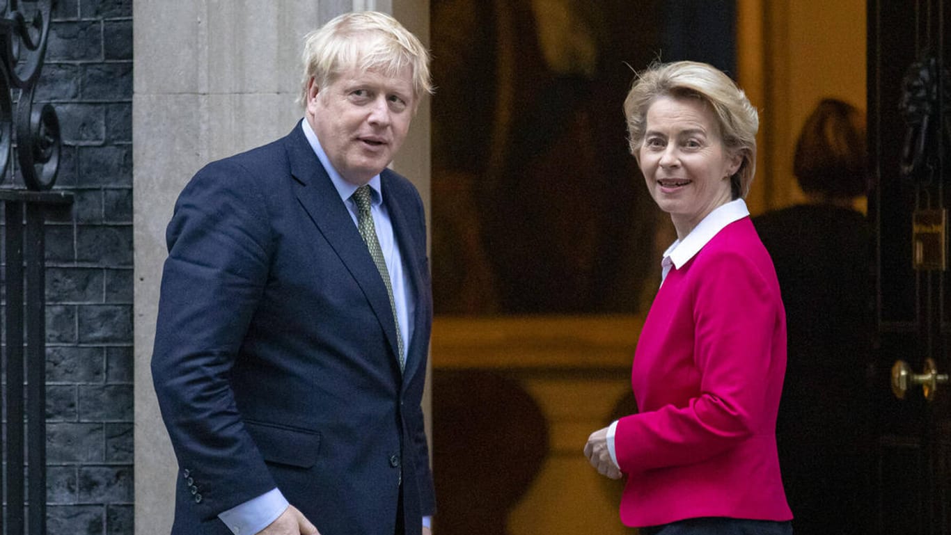 Boris Johnson und Ursula von der Leyen bei einem Treffen in London: Die Verhandlungen über ein Handelsabkommen zwischen EU und Großbritannien sind in der entscheidenden Phase.