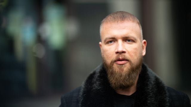 Der Rapper Kollegah, mit bürgerlichem Namen Felix Blume, nach seinem Freispruch vor dem Amtsgericht.
