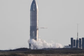 SpaceX's Starship SN8: Die Rakete musste am Boden bleiben.