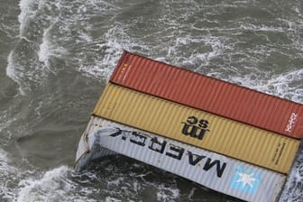 Container in der Nordsee