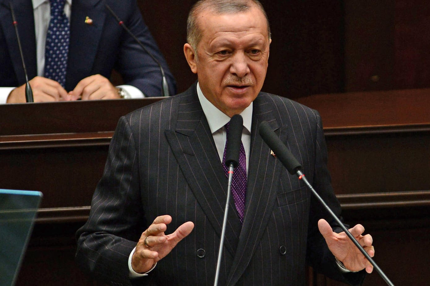 Recep Tayyip Erdogan: Dem türkische Präsident drohen im Erdgasstreit Sanktionen. (Archivbild)