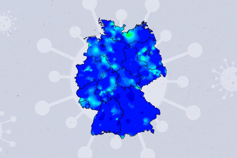 Positiver Effekt durch Corona-Maßnahmen? Diese Animation zeigt, wie sich die Grippewelle derzeit in Deutschland ausbreitet.