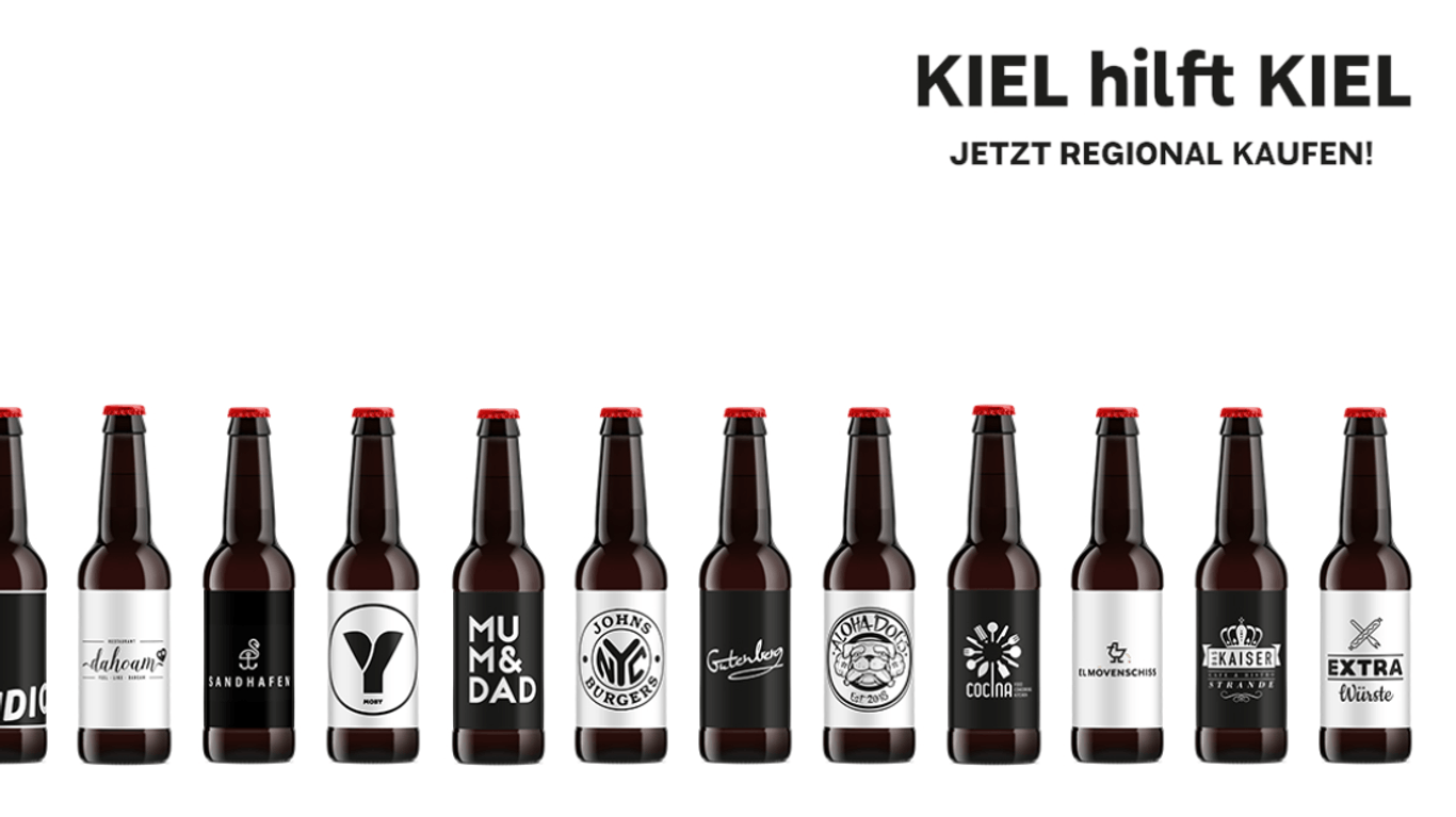 Bier von Lille mit besonderen Etiketten: Die Gründer haben mit der Corona-Krise ihr Konzept komplett umgestellt.