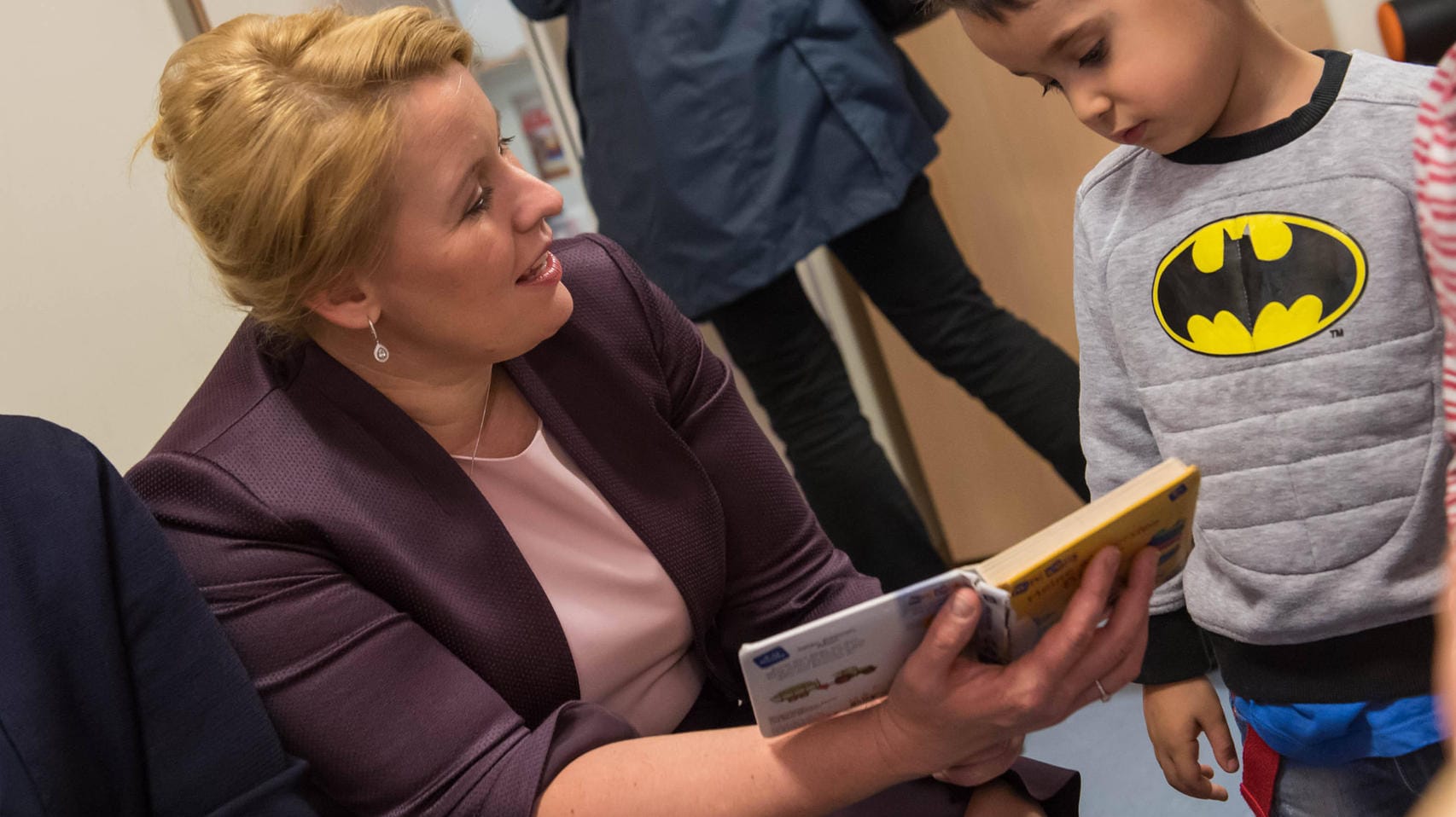 Besuch vor Ort: Bundesfamilienministerin Franziska Giffey in einer Berliner Kita (im Oktober 2019).