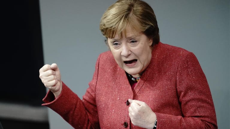 Angela Merkel: Die Kanzlerin wurde im Bundestag emotional – ungewöhnlich für die CDU-Politikerin.