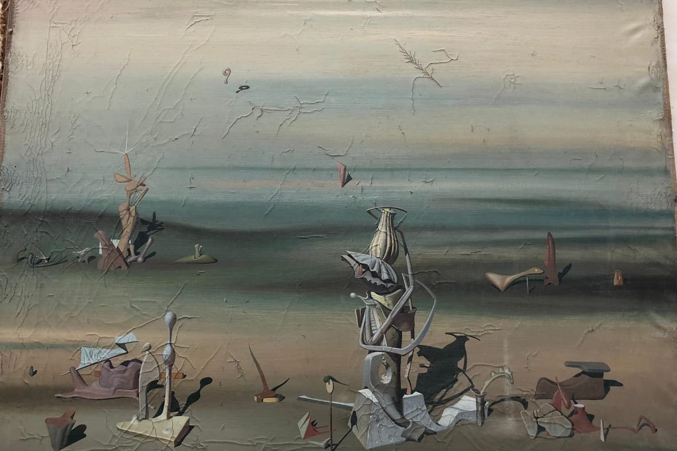 Das Bild des Malers Yves Tanguy: Düsseldorfer Polizisten retteten es aus dem Müll.