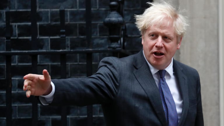 Boris Johnson in London: Der britische Premierminister hält eine Einigung mit der EU für unwahrscheinlich.
