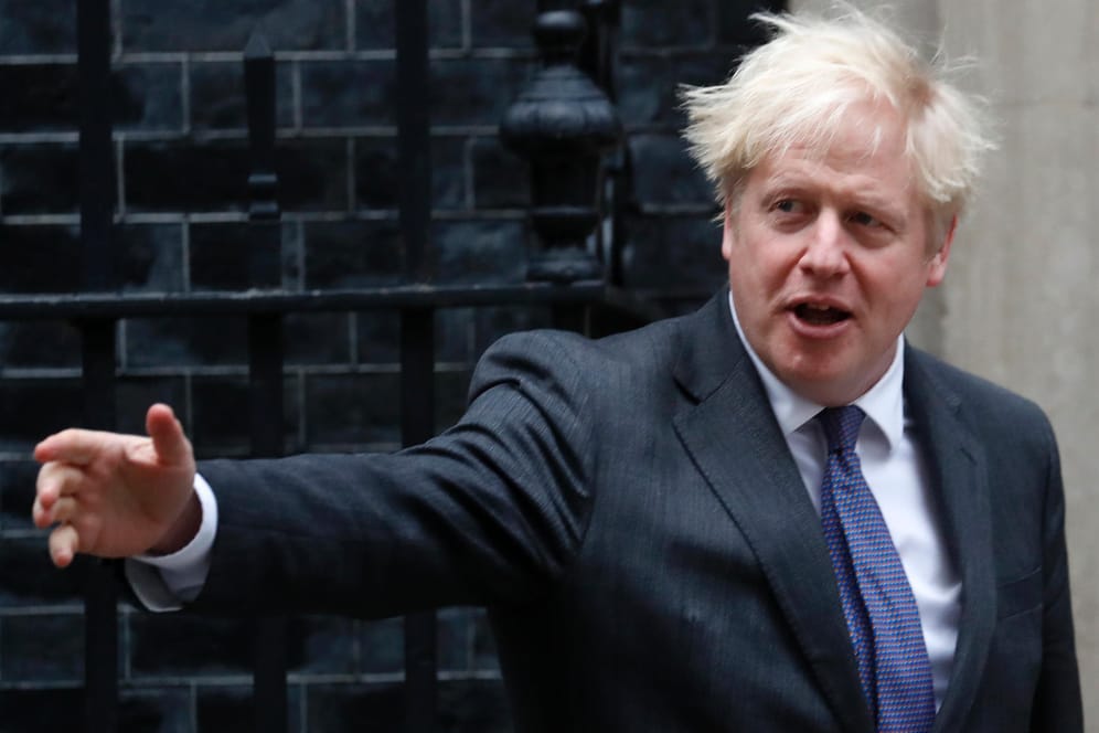 Boris Johnson in London: Der britische Premierminister hält eine Einigung mit der EU für unwahrscheinlich.
