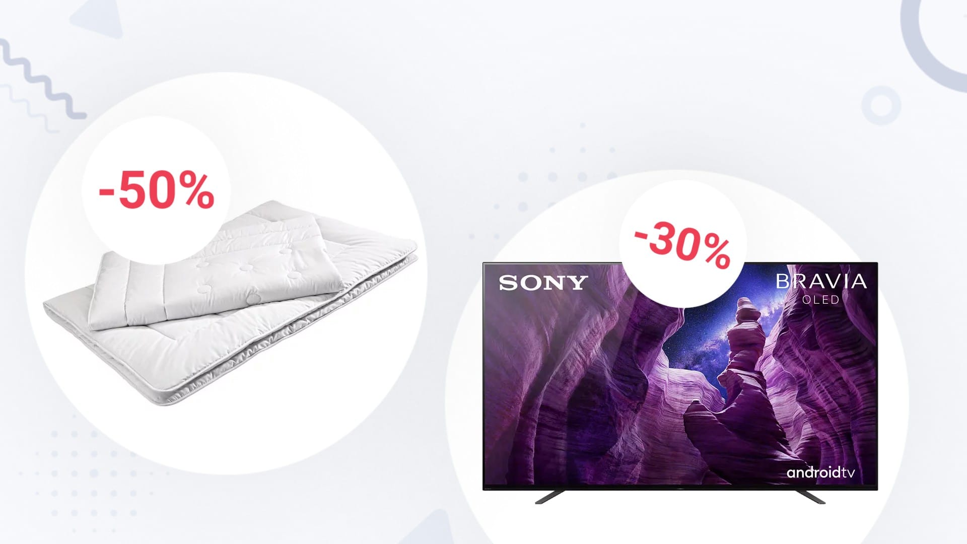 Die Deals des Tages: Eine Luxus-Bettdecke zum halben Preis und ein Kino-TV von Sony.