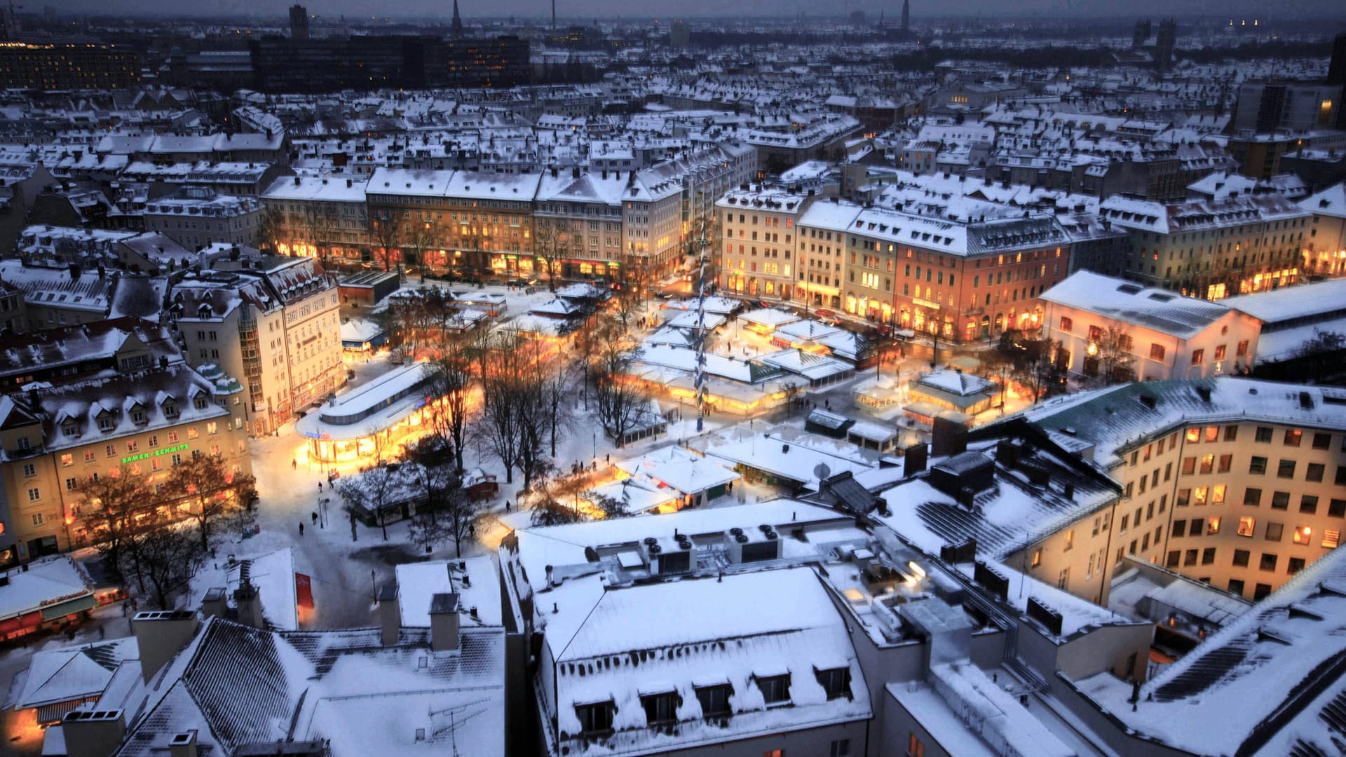 Verschneites München: In diesem Winter trifft es die Schausteller härter denn je.