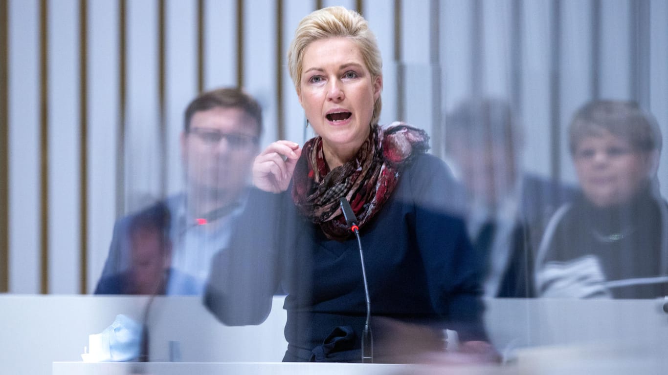 Manuela Schwesig im Landtag: Die Ministerpräsidentin von Mecklenburg-Vorpommern hatte genug.