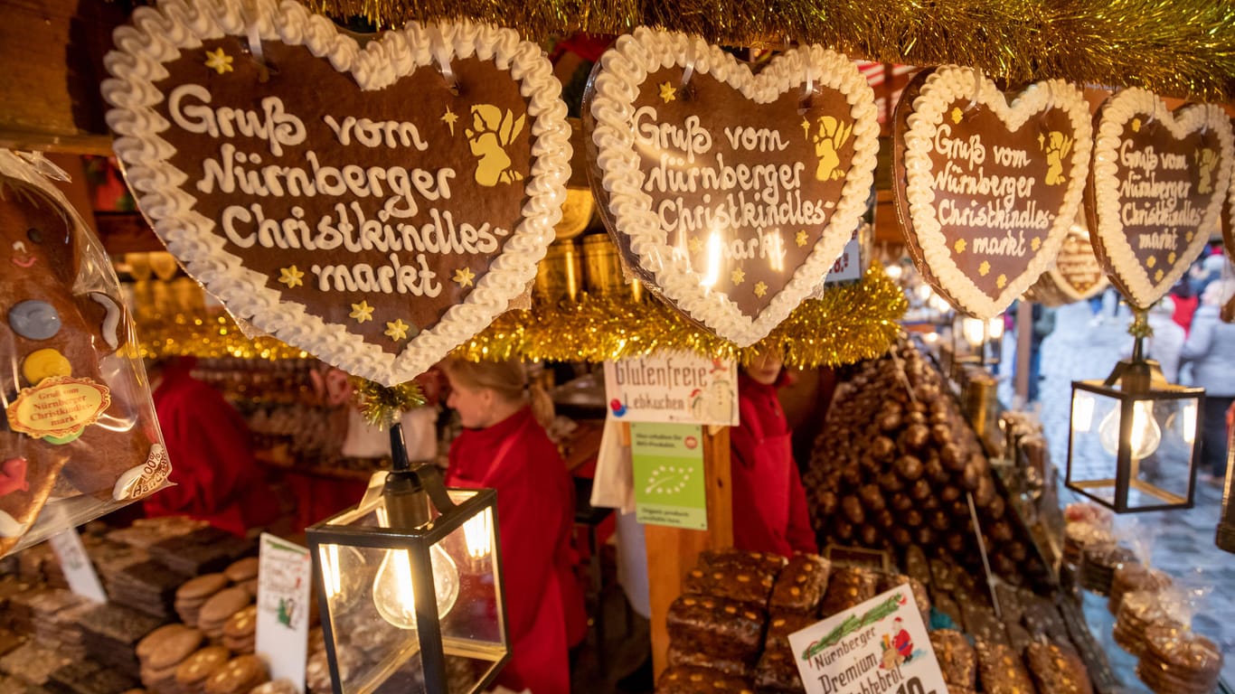 "Gruß vom Nürnberger Christkindlesmarkt": Lebkuchen und Weihnachtsdeko können im Internet bestellt werden.