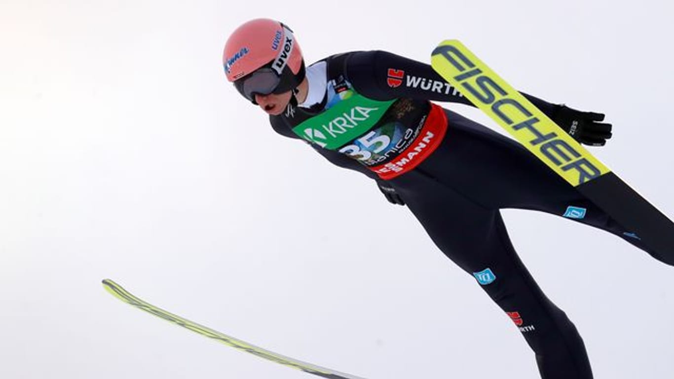 Startete stark in die Skiflug-WM in Planica: Karl Geiger.